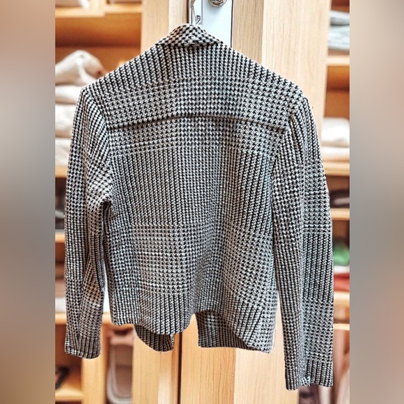 Calvin Klein Open Front Black & White Houndstooth Jacket. Size Small. EUC - Picture 3 of 11